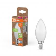 OSRAM E14 LED Kerzenlampe Recycled Plastic matt 4,9W wie 40W neutralweißes Licht